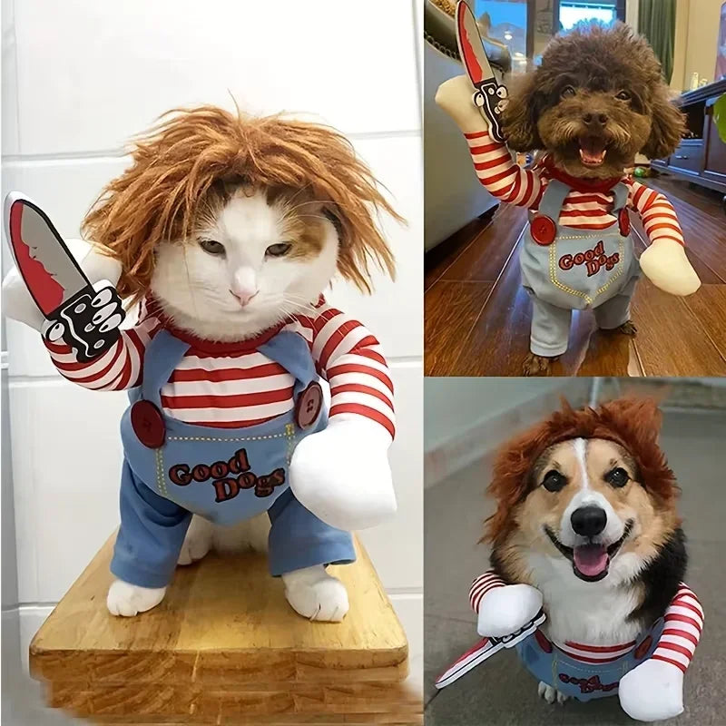 Dog Halloween Costume - Pet Deadly Doll
