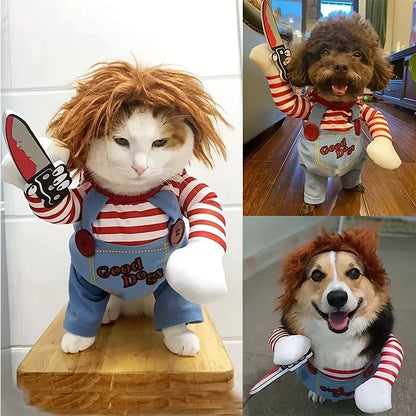Dog Halloween Costume - Pet Deadly Doll