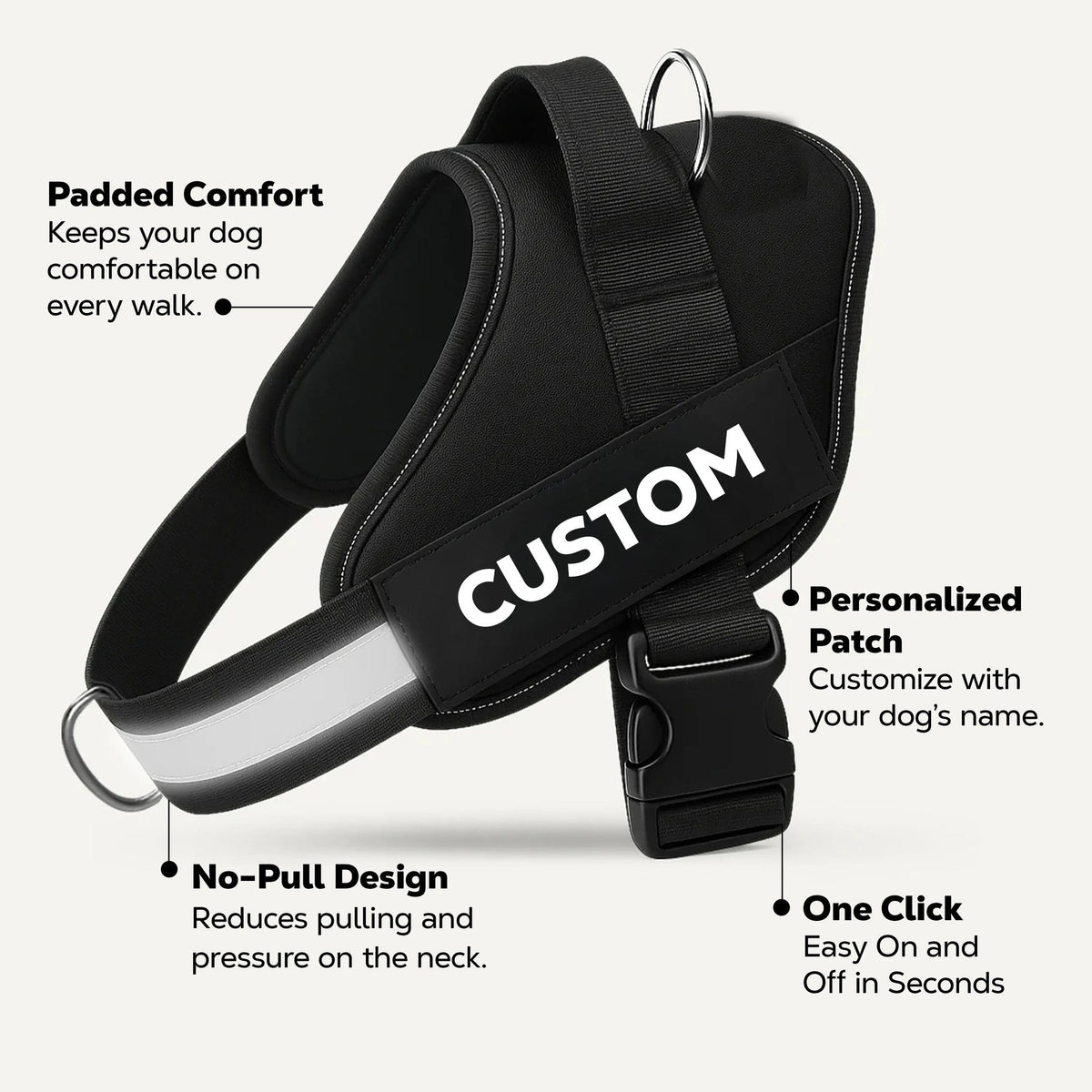 Personalized No-Pull Dog Harness